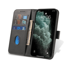 Onasi Wallet maskica za Samsung Galaxy A55, preklopna, crna