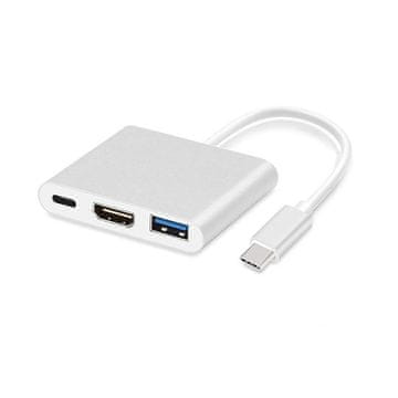 MG adapter USB-C - HDMI 4K / USB / USB-C 0.25m, bijela