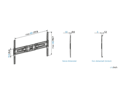 Meliconi SlimStyle Plus 600 S nosač za TV, od 127 do 208 cm