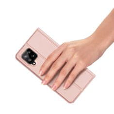 HURTEL Case Skin Pro police za knjige za Samsung Galaxy A42 5G Roza