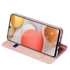 HURTEL Case Skin Pro police za knjige za Samsung Galaxy A42 5G Roza