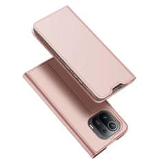 HURTEL Case Skin Pro police za knjige za Xiaomi Redmi Note 9t 5g ružičasta