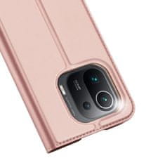 HURTEL Case Skin Pro police za knjige za Xiaomi Redmi Note 9t 5g ružičasta