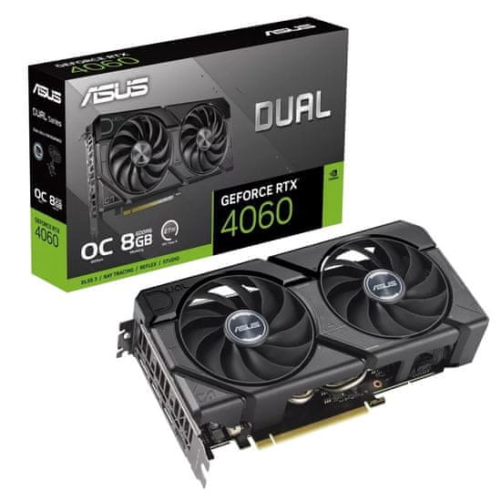 ASUS Dual GeForce RTX 4060 EVO OC grafička kartica, 8 GB GDDR6 (90YV0JC7-M0NA00)