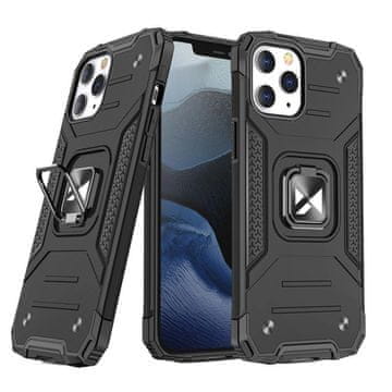 HURTEL Maska robusna Ring Armor za iPhone 13 Pro Max crna