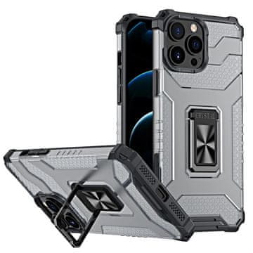 HURTEL Case Crystal Ring Armour futrola za iPhone 13 Pro Max Black Black