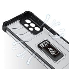 HURTEL Slučaj oklopa kristalnog prstena za Samsung Galaxy A72 4g crna