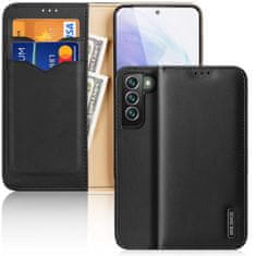 HURTEL Slučaj originalne kože za Samsung Galaxy S22 + Black