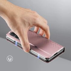 HURTEL Case Bril Wallet Flip Leather za Samsung Galaxy s preklopnim 5 g ružičastim