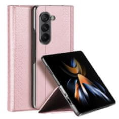 HURTEL Case Bril Wallet Flip Leather za Samsung Galaxy s preklopnim 5 g ružičastim