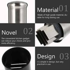 Netscroll Mini ručni sjeckalica za povrće i začinsko bilje, bez struje, oštra inox oštrica, jednostavno čišćenje i korištenje, sjeckalica za luk y stalo povrće, ChopChop