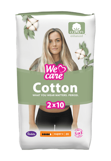 Violeta We Care Cotton ulošci, Super+, 20/1