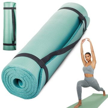 GR prostirka za jogu, aerobna joga, 180x60, zelena, 14186_Z