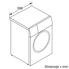 Bosch WGG244F3BY Series 6 perilica rublja, 9 kg, bijelo-crna