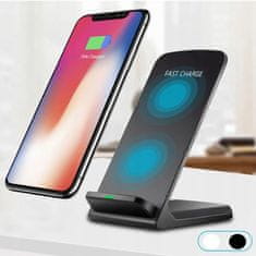 R2Invest Bežična uspravna stanica za punjenje QI brzo punjenje 10W Q800
