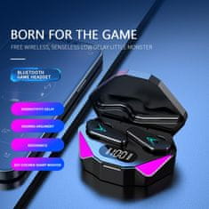 R2Invest Bluetooth 5.0 gaming bežične slušalice LED RGB i powerbank X15