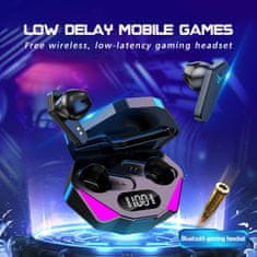R2Invest Bluetooth 5.0 gaming bežične slušalice LED RGB i powerbank X15