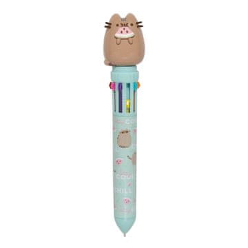 Pusheen - automatska kemijska olovka s 10 boja i 3D figurom iz kolekcije Foodie