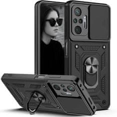 R2Invest Slučaj za klizni prsten za Xiaomi Redmi Redmi Note 10 Pro Black