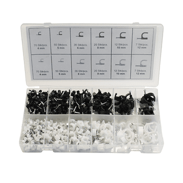 MC POWER Set kabelskih vezic 390 kom