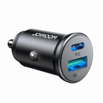Joyroom JR-CCN05 auto punjač USB / USB-C 30W, crno