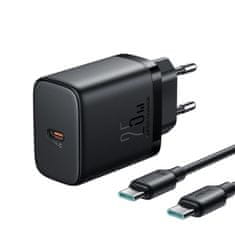 Joyroom JR-TCF11 punjač USB-C 25W + kabel USB-C 1m, crno