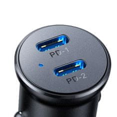 Joyroom JR-CCN06 auto punjač 2x USB-C 30W, crno