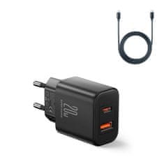 Joyroom JR-TCF05 punjač USB / USB-C 20W + kabel USB-C, crno