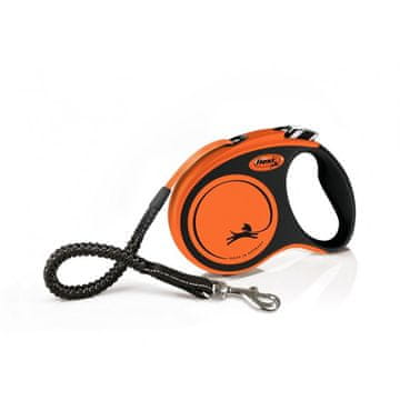 slomart FLEXI Xtreme M narančasti teleskopski povodac za pse - 5 m