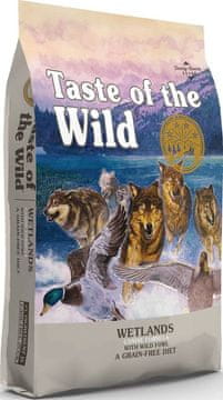 slomart TASTE OF THE WILD Wetlands - Suha hrana za pse s patkom, 12,2 kg