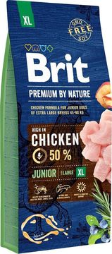 Brit BRIT Premium by Nature Junior XL Piletina - suha hrana za pse - 15 kg