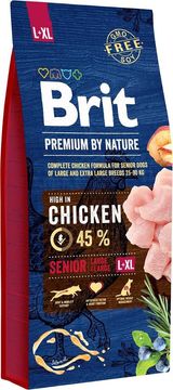 Brit BRIT Premium by Nature Senior Large / Extra Large Chicken - suha hrana za pse, 15 kg