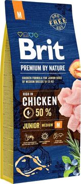 Brit BRIT Premium by Nature Junior Medium Chicken, 15 kg