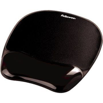 Fellowes Fellowes CRYSTAL gel podloga za miša i zglob, crna
