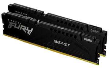 KIN Kingston FURY Beast 32GB (2x16GB) 5600MT/s DDR5 CL40 DIMM, crni