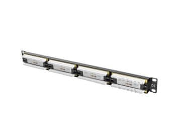 Lanberg LAE Lanberg PPU6-1024-B patch panel 1U, Cat6, 24 porta, Crna