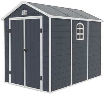 IWHOME Vrtna Kućica APATE E 5,32 m² tamno siva IWH-10230053