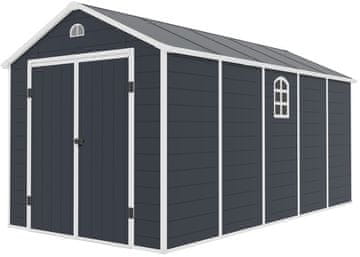 IWHOME Vrtna Kućica APATE J 11,04 m², tamno siva, IWH-10230056