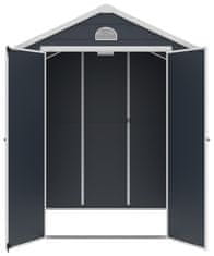 IWHOME Moderni vrtna kuća APATE D, 3,65 m², tamno siva, izdržljiva plastika