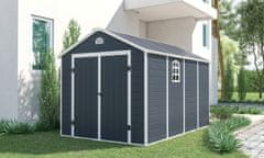 IWHOME Vrtna kućica Apate I 8,91 m² crna IWH-10230055