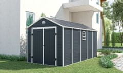 IWHOME Vrtna Kućica APATE J 11,04 m², tamno siva, IWH-10230056