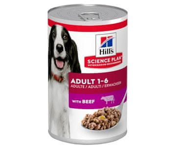HILL'S Science Plan Canine Adult Beef - Mokra hrana za pse, 370 g