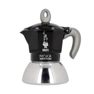 BLT Bialetti Moka Induction Moka pot, 100 ml, nehrđajući čelik/aluminij, crna