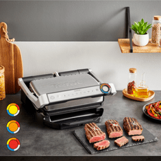 Tefal OptiGrill+ kontaktni roštilj, 2000 W (GC717D10)