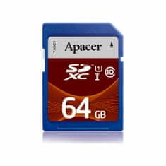 Apacer SD XC memorijska kartica od 64 GB UHS-I U1 klasa 10 AP64GSDXC10U1-R