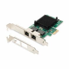 Digitus mrežna kartica PCIe 2xRJ45 + niskoprofilna DN-10132