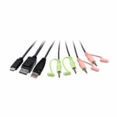 Aten KVM preklopnik 2x1 mini DP/USB TypeC s kabelima CS52DP