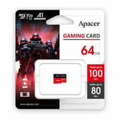 Apacer microSD XC memorijska kartica od 64 GB. Klasa 30 za igranje AP64GMCSX10U7-RAGC