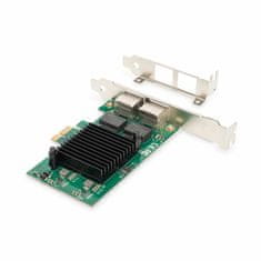 Digitus mrežna kartica PCIe 2xRJ45 + niskoprofilna DN-10132