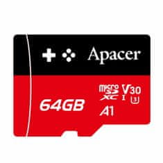 Apacer microSD XC memorijska kartica od 64 GB. Klasa 30 za igranje AP64GMCSX10U7-RAGC
